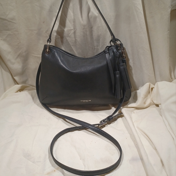 Coach Handbags - Coach Black Legacy Double Gusset Hobo Shoulder Bag